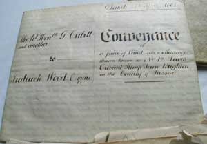 Conveyance of a piece of land with a Messuage thereon knbown as no 12 Lewes Crescent Kemp Town Brighton in the County of Sussex