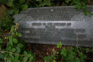 Gravestone of Eliza Dunkley Paine, wife of William Dunkley Paine