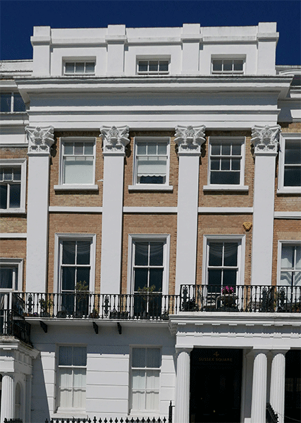 Facade in Sussex Square