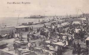 The fish market on the beach at Brighton