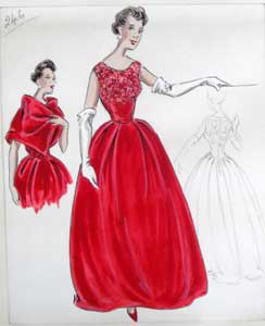 Stiebel couture design early 1960s