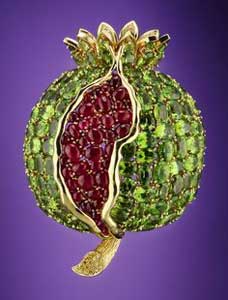 Pomegranate brooch by Fulco 
