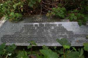 Grave stone of William Dunkley Paine son of Cornelius Paine