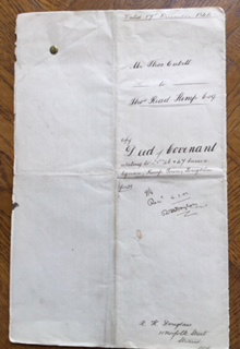 Deed of Covenant Kemp to Cubitt (copy)