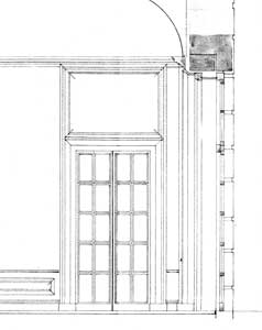 Detail from elevation for new dining room