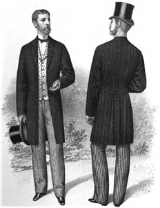 Men's clothes in 1880