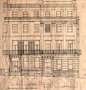 Detail of front elevation Click to see the entire drawing.