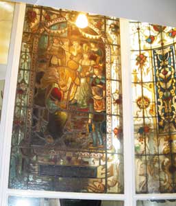 Centre panel of stained glas window