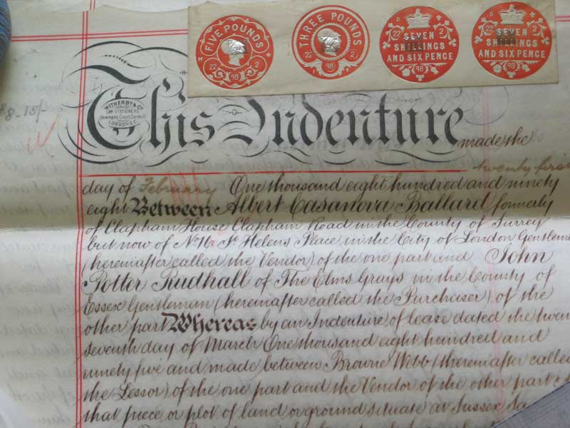 Indenture 1898