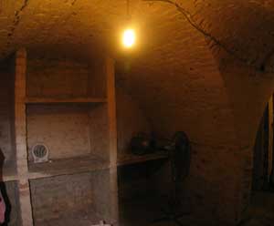 Wine cellar below the basement