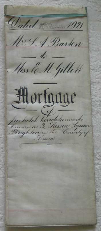 Mortgage 1921