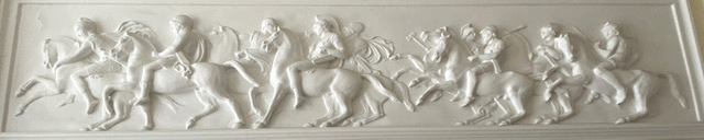 Thracian mercenaries on horseback after Berterl Thorvaldsen. Also in No 3 Chichester Terrace