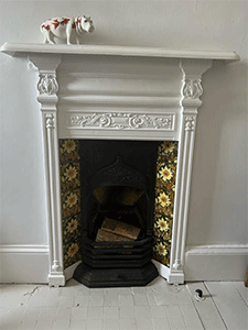 Original fire surround and mantlepiece