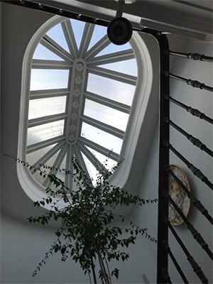 Cupola over the stair well